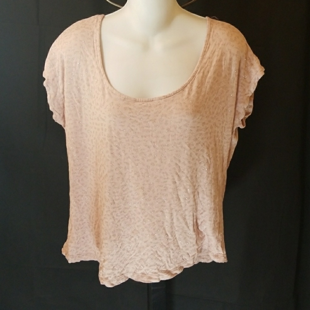 Jennifer Lopez sparkle shimmery silver pink blouse